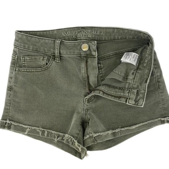 AEO/AMERICAN EAGLE Denim x Hi-Rise Shortie - Picture 2 of 14